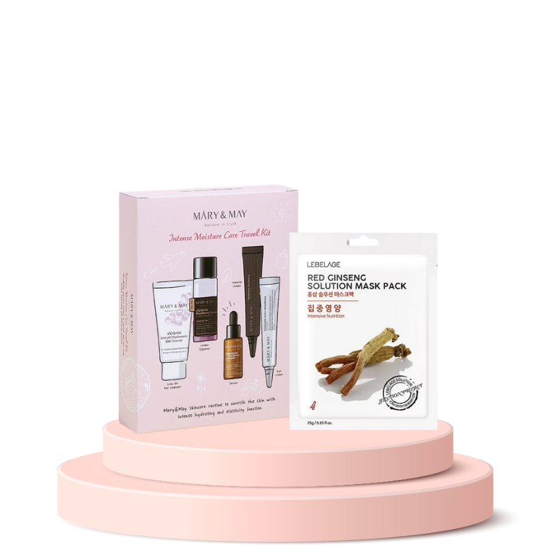 {Mary&May} - Starter Kit – Mini Routine 5 Étapes soins hydratants intenses Vegan