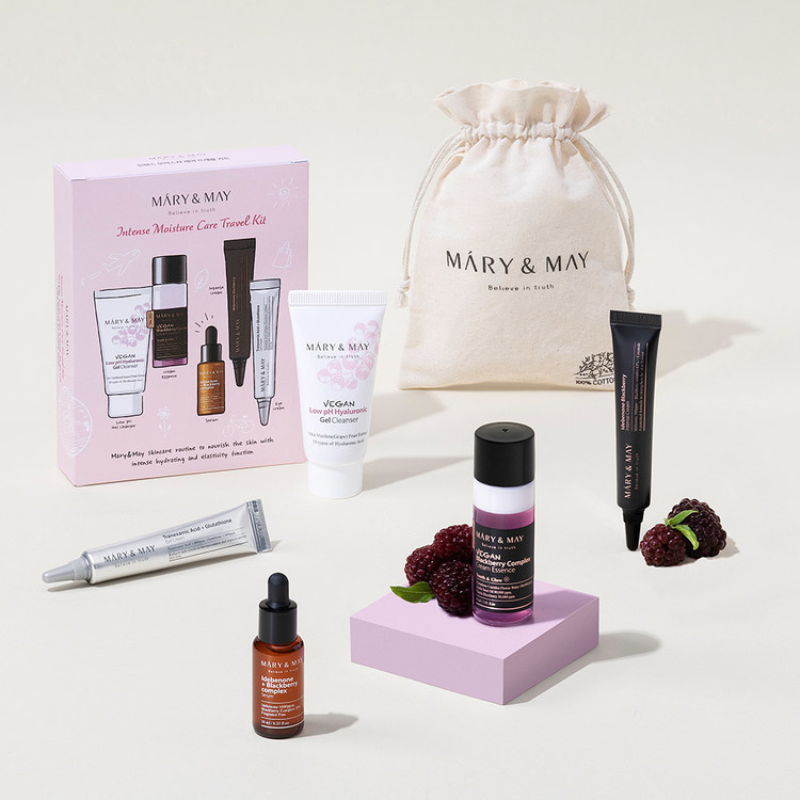 {Mary&May} - Starter Kit – Mini Routine 5 Étapes soins hydratants intenses Vegan