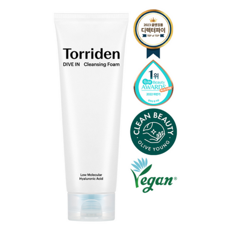 {Torriden} - DIVE-IN Mousse nettoyante à l'acide hyaluronique de faible poids moléculaire