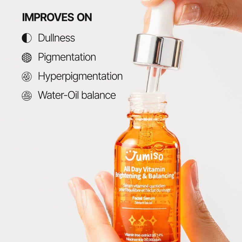 {JUMISO } -All Day Vitamin Brightening & Balancing Facial Serum Jumbo