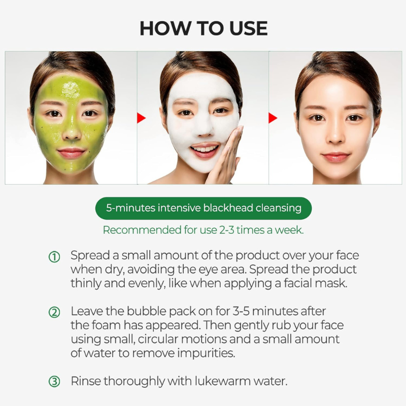 {SOME BY MI} - Bye Bye Blackhead 30 jours Miracle Green Tea Tox Bubble Cleanser