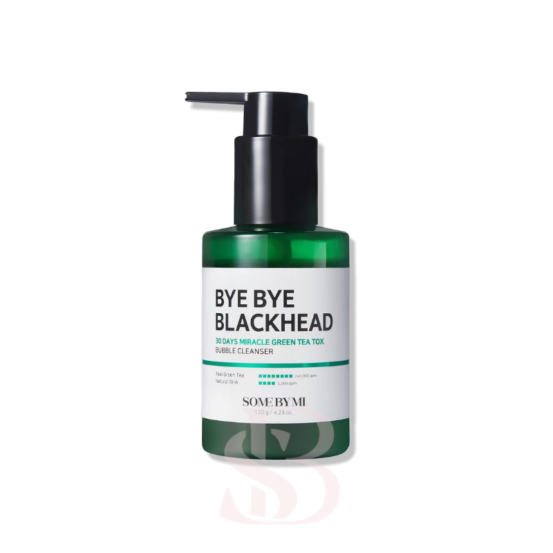 {SOME BY MI} - Bye Bye Blackhead 30 jours Miracle Green Tea Tox Bubble Cleanser